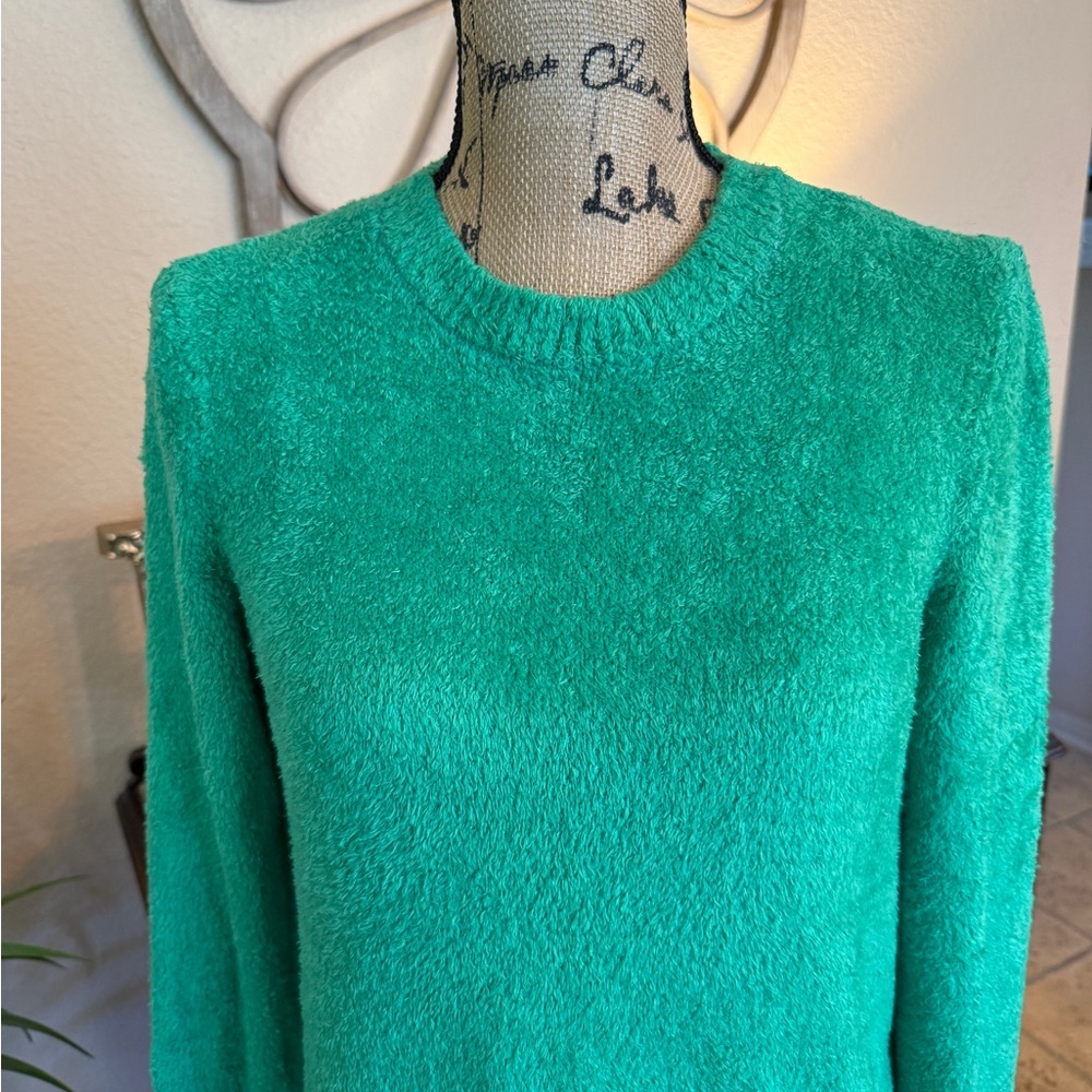 Style & Co. Kelly Green Chenille Women's Sweater - Picture 10 of 13